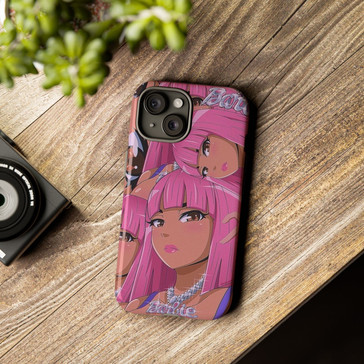 Trendy Tough Phone Case with Barbie Design - Stylish Protection for Fashion Lovers