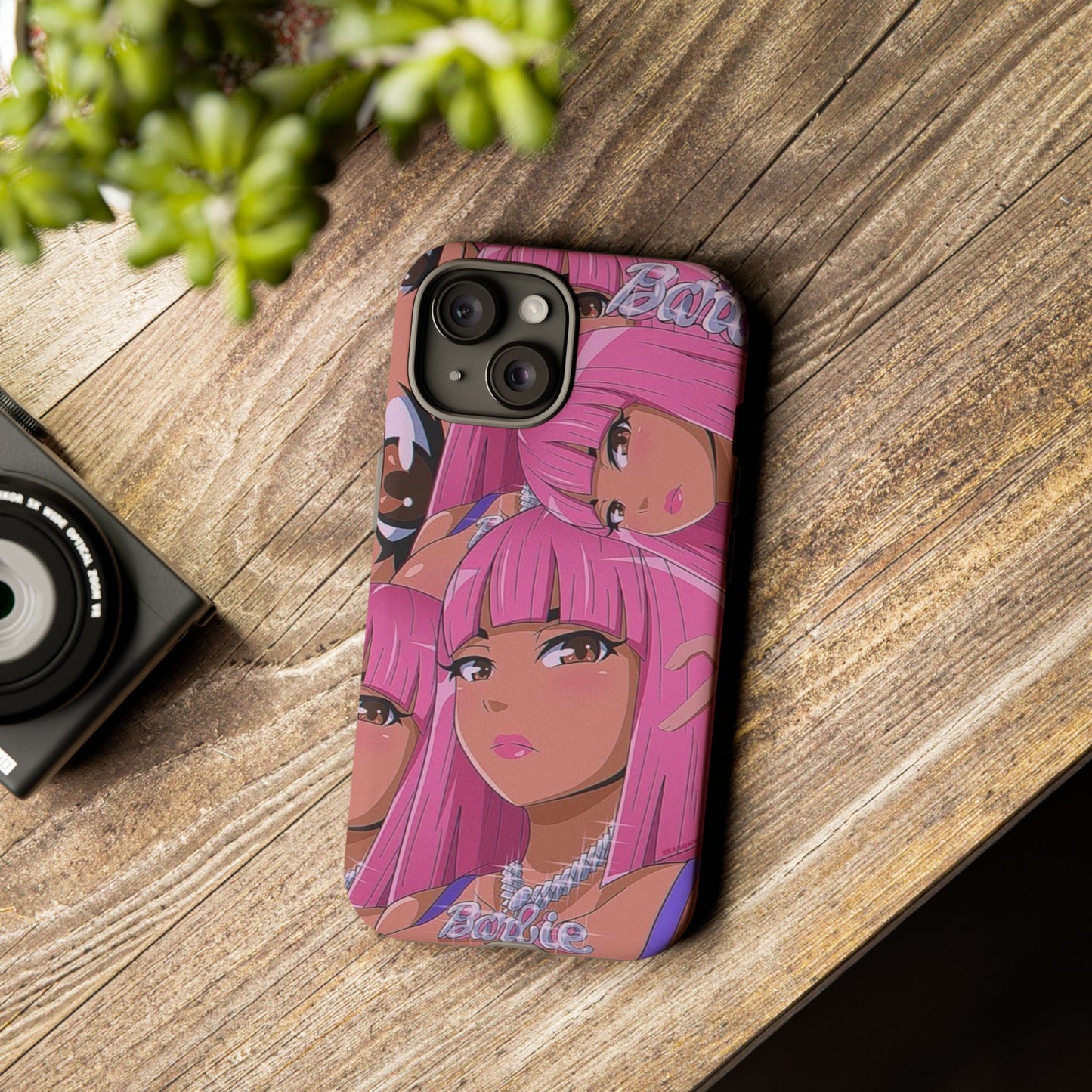 Trendy Tough Phone Case with Barbie Design - Stylish Protection for Fashion Lovers