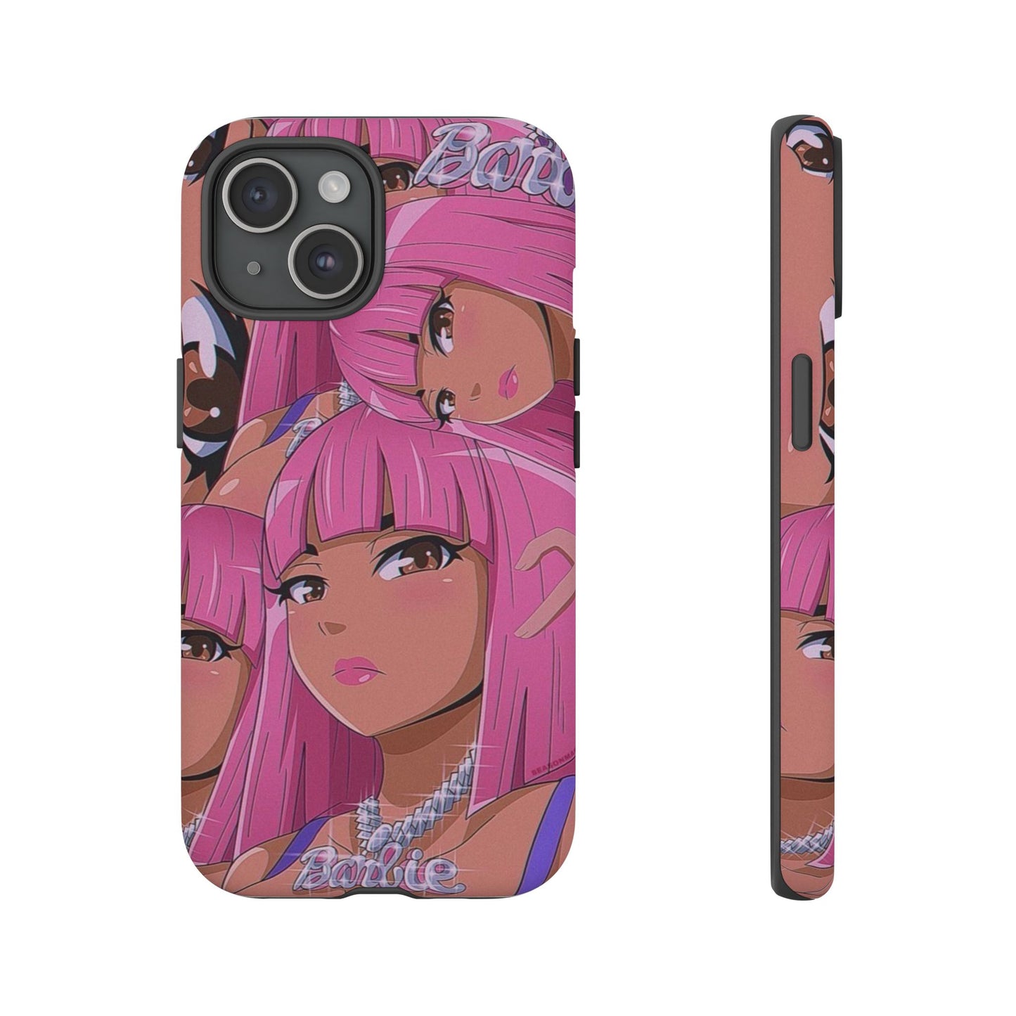 Trendy Tough Phone Case with Barbie Design - Stylish Protection for Fashion Lovers